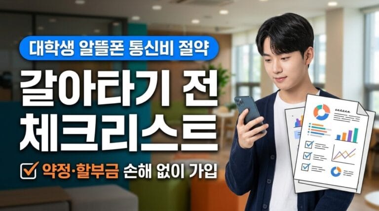 대학생 알뜰폰으로 통신비 줄이는 방법
